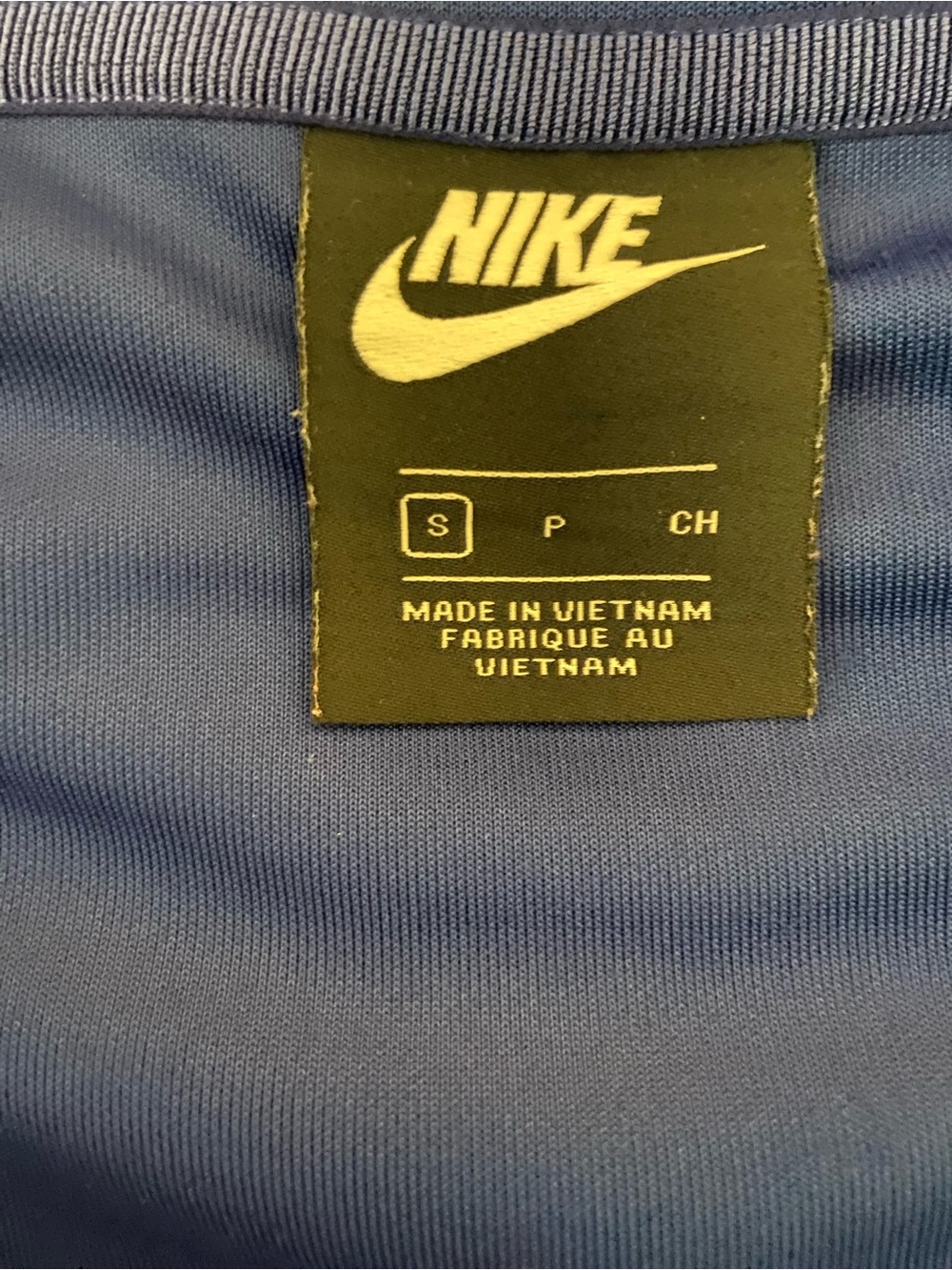 Nike Blue Full-Zip Athletic Jacket with Swoosh Mid Layer Men’s Small - Picture 5 of 13
